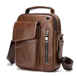 Noblag Ryder Kaffee Leder kleine Herren Messenger Sling Brusttaschen - Bild 1 von 1