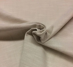 BALLARD DESIGNS BAYLOR PORCELAIN OFF WHITE LINEN LIKE DESIGNER FABRIC BTY 56"W - Picture 1 of 4