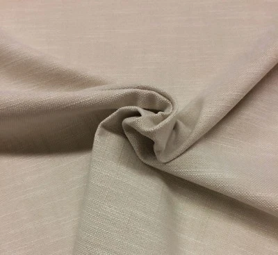 BALLARD DESIGNS BAYLOR PORCELAIN OFF WHITE LINEN LIKE DESIGNER FABRIC BTY 56"W - Image 1 of 4
