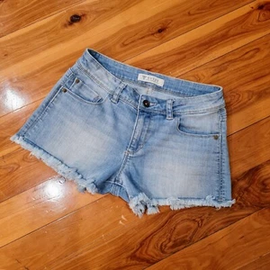 Women's size 25 'GUESS LOS ANGELES' Gorgeous blue denim shorts- EUC - Picture 1 of 5