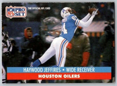 1991 PRO SET HAYWOOD JEFFIRES HOUSTON OILERS #517 - Image 1 of 2