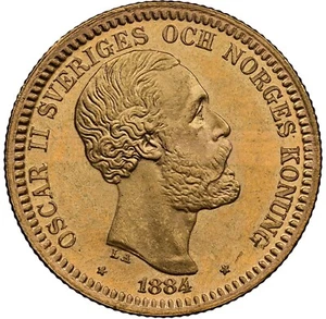 Sweden - 1884-EB - Oscar II - 20 Kroner - NGC MS65 - NONE FINER - Picture 1 of 4