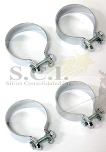 ABRAZADERAS COLECTOR DE ESCAPE Y TUBO DESCENDENTE HONDA CB400T CM400 CB450SC CX500 CX650 4 - Imagen 1 de 4