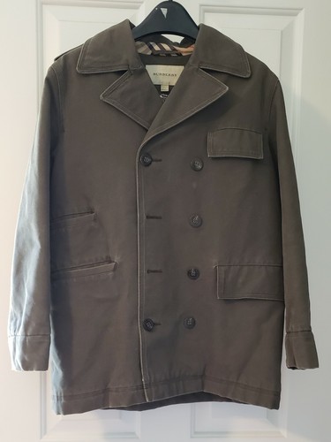 Giacca da campo Burberry Prorsum ragazzo unisex verde scuro grigio taglia 12 anni