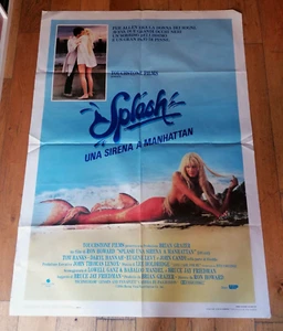 MANIFESTO 2F ORIGINALE 1984 SPLASH UNA SIRENA A MANHATTAN Tom Hanks Daryl Hann - Bild 1 von 3