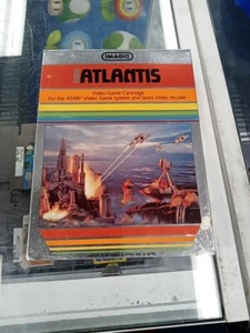 Boxed Atari 2600 game Atlantis By Imagic (Missing Bottom Of Box) - Picture 1 of 9