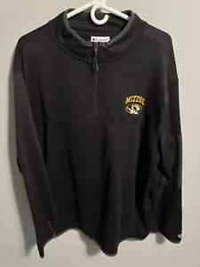 Missouri Champion Black 1/4 Zip Jacket Size 2XL 100% Polyester - Picture 1 of 7