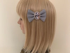 Nightmare before Christmas hair bow clip rockabilly disney jack skellington  - Bild 1 von 2