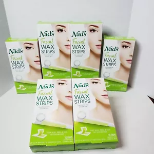 6 Boxes Nads Facial Wax Strips Hypoallergenic All Skin Types Facial Hair Removal - Picture 1 of 8