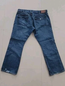 Polo Ralph Lauren Jeans 38 (Meas. 38x30) Blue Rockland 320 Flap Pockets Distress - Picture 1 of 24