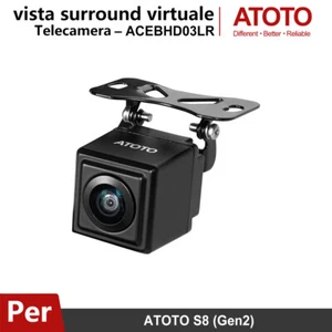 ATOTO HD grandangolo 180 ° Telecamera parcheggio vista surround virtuale Per S8 - Foto 1 di 6