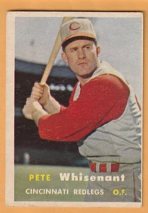 Pete Whisenant Cincinnati Reds 1957 Topps #373 RC 5Z - Bild 1 von 2