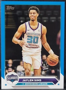 2023-24 Topps Chrome G League Blue Border Parallel #32 Jaylen Sims Hornets - Bild 1 von 2