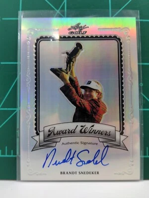 Brandt Snedeker 2011 Leaf Rookie RC Auto Autographed Signed 15 / 50 Refractor - Image 1 of 3