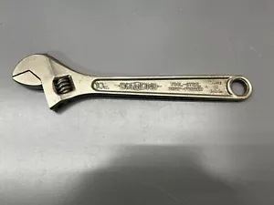 VINTAGE DIAMOND CALK & HORSESHOE CO. 10" ADJUSTABLE CRESCENT WRENCH VGC USA - Picture 1 of 4