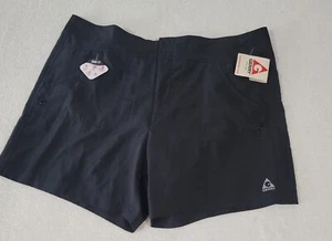 GERRY Womens Active Lined Pocket Shorts black Size XX-Large XXL NWT zip snap - Picture 1 of 3