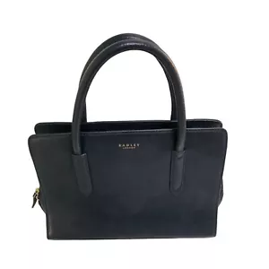Radley London Liverpool Street Tote Medium Leather Handbag Navy - Picture 1 of 10