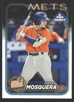 Diego Mosquera #PD-72 2024 Topps Pro Debut St. Lucie Mets - Image 1 of 2