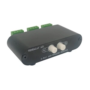 2-Way Stereo Amplifier Speaker Selector AB SpeakerSwitch 2 Zone Distribution A21 - Picture 1 of 3
