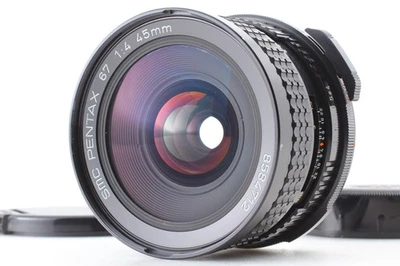 [MINT] Late Model SMC Pentax 45mm f/4 Wide Angle MF Lens For 6x7 67 From JAPAN - Image 1 of 4