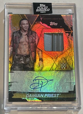 2021 Topps WWE Fully Loaded - Autographed Ladder Relics #L-DP Damian Priest /75 - Image 1 of 4
