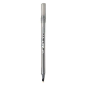 Bic Round Stic Xtra Precision & Xtra Life Ballpoint Pen Black Ink .8mm Fine DZ - Picture 1 of 3
