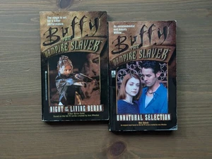 2pk BUFFY VAMPIRE SLAYER Night Living Rerun / Unnatural Selection Paperbacks - Picture 1 of 3