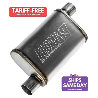 Flowmaster FLO71236 Oval 20 in Long Stainless Muffler Universal Performance Part - Image 1 of 4