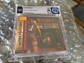 Tomb Raider Raiders 1 Sega Saturn Japanese First New Sealed WATA A+ 9.0 NOT VGA