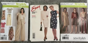 NEW Easy 9056 14-20 / Simplicity Pattern 2570 SZ R5 14-22 2896 SZ U5 16-24 Uncut - Picture 1 of 7