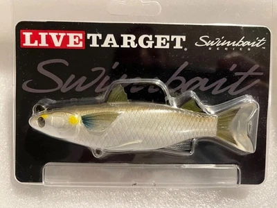 Live Target (MUS120MS716) Mullet Swimbait 4.5" - Silver - Image 1 of 2