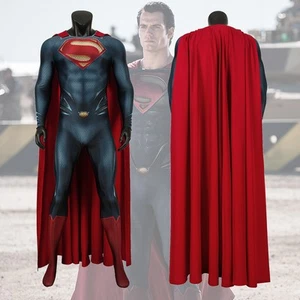 Costume cosplay uomo d'acciaio Superman Clark Kent body set completo - Foto 1 di 13