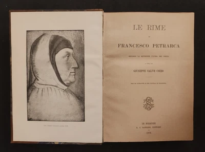 LE RIME DI FRANCESCO PETRARCA A CURA DI GIUSEPPE SALVO COZZO - Immagine 1 di 2