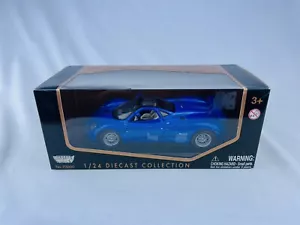 Motor Max 1:24 colección fundida a presión Pagani Zonda C12 azul nuevo en caja - Imagen 1 de 4