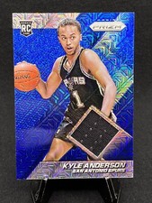 2014-15 Panini Prizm Jerseys Blue Mojo Prizms Kyle Anderson #91 Rookie RC Spurs