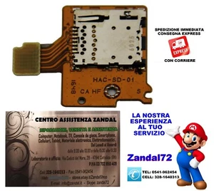 LETTORE MICRO SD NINTENDO SWITCH SLOT CARD READER NUOVO ORIGINALE SOCKET + PCB - Imagen 1 de 8