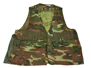 Vintage Kmart Camo Vest Mens Medium Bird Duck Goose Dove Hunting Shooting EUC!! - Picture 1 of 9