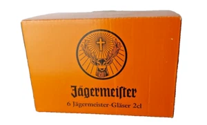Juego de 6 vasos de chupito Jagermeister 2CL con tallo esmerilado con patas cordiales - Imagen 1 de 5