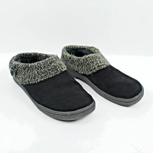 Clarks Women's Size 8 Shoe Clogs Slip On Black Suede Faux Fur Lining - Picture 1 of 8