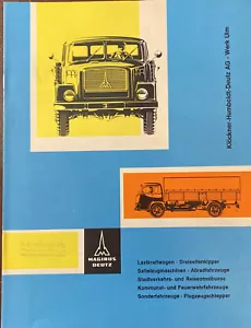 PROSPEKT MAGIRUS DEUTZ- PRODUKTIONSÜBERSICHT VON 1962/63 - Bild 1 von 5