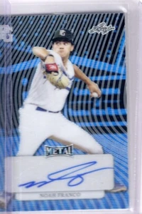 2023 Leaf Perfect Game Metal Noah Franco Blue Wave Prismatic Auto RC /10 - Bild 1 von 1