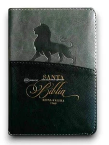 Biblia bolsillo RV60 letra chica 8 puntos negro con gris Leon - Personalizada - Foto 1 di 12