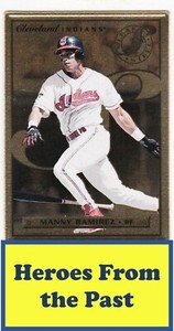 1996 Leaf Preferred Steel Gold Promos #77 Manny Ramirez 054-N