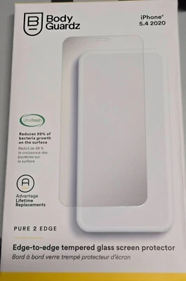 Apple iPhone SE - 5.4" 2020 - Bodyguardz Pure 2 Edge - Glass Screen Protector - Image 1 of 2