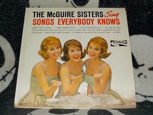 The McGuire Sisters Sing Songs Everybody Knows LP Record CRL 57415 Free Ship $50 - Picture 1 of 3