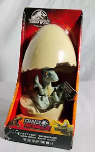 NEW Jurassic WORLD dino rivals EGG velociraptor BLUE in box - Picture 1 of 4