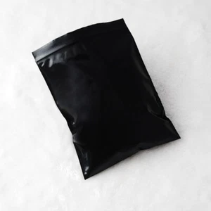 100 4x6" flache schwarze Poly Kunststoff Zubehör Aufbewahrung wiederverschließbare QuickQlick™ Taschen - Bild 1 von 4