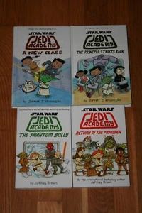 Lot 4 book Star Wars Jedi Academy Principal New Class Phantom Bully Padawan - Picture 1 of 2
