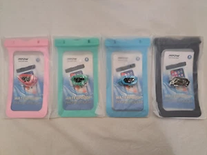 MPow - Waterproof Bags 4 Pack (Blue, Pink, Green, Black) #MPPA132AC - Picture 1 of 8