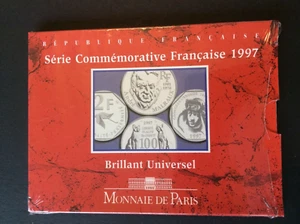 FRANCE - Rare Livret B.U. 1997 / Avec 2 Monnaies Commémo. - tirage 2.500 Exp. - Picture 1 of 5